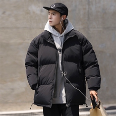 主推十万现货新款港版纯色港风立领宽松保暖棉衣外套CYMY9099-P55，男装棉衣，电商A128