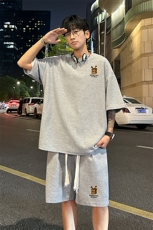 套装！华夫格套装短袖T恤短裤男TZ204-特P38，男装T恤，电商B367