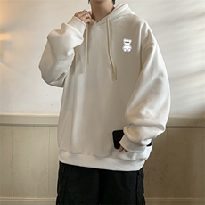 纯棉连帽卫衣男大码运动帽衫宽松薄WY2292-P35，男装卫衣，电商A040