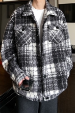秋季新款男士格子夹克韩版简约外套上衣服A071-JK111-P125，男装夹克，电商A071