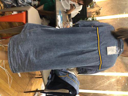 牛仔翻领连衣裙，女装连衣裙，阿唛倪