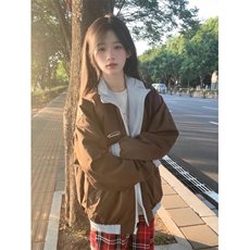 5379-P73原版做工两面穿连帽拉链卫衣外套男女同款，女装卫衣/绒衫，星座617A-2