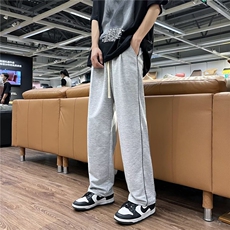 抽绳反光裤子男秋季潮牌高街嘻哈潮流百搭Q11P30，男装休闲裤，星座1116-2
