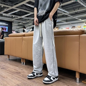 抽绳反光裤子男秋季潮牌高街嘻哈潮流百搭Q11P30图片