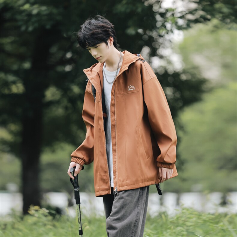 户外-冲锋衣外套宽松连帽三防户外休闲工装夹克潮7398-P78,男装夹克,电商B380（原B361）