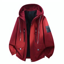 现货春季新款潮牌连帽休闲工装多口袋外套A436-D209夹克-P65，男装夹克，电商A436