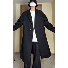 韩系风衣外套男士秋冬韩版潮流中长款过膝大衣F7300-P105【特价】，男装风衣，电商A007