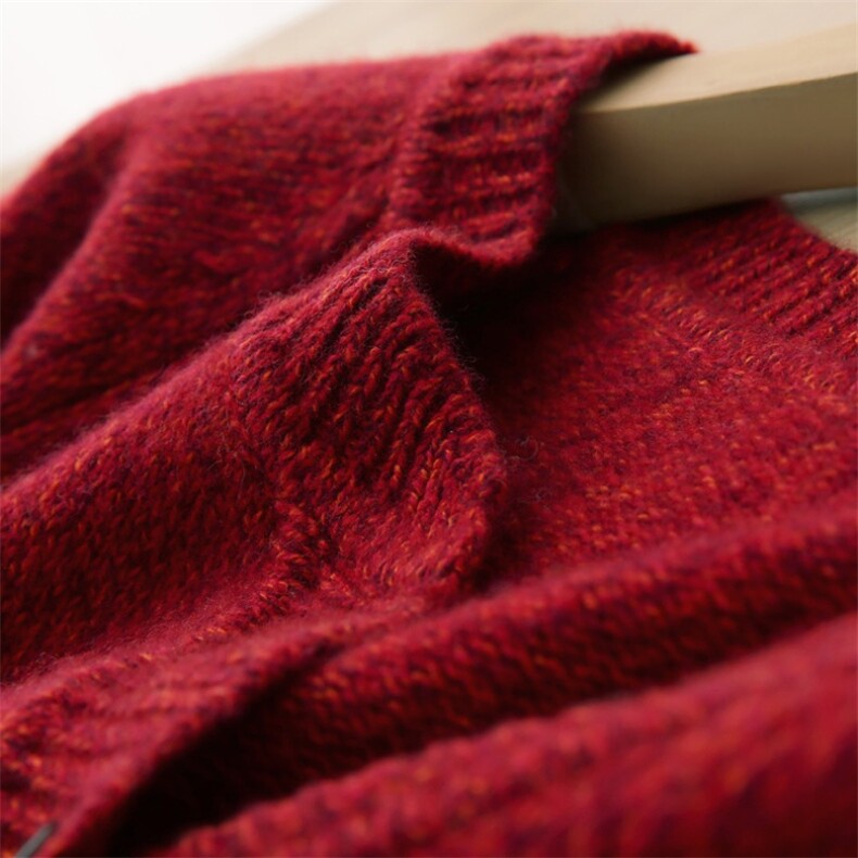 爆品！【七针加厚】v领开衫衫女士上衣百搭显白针织衫，女装针织衫/毛衣，朝辰羊绒