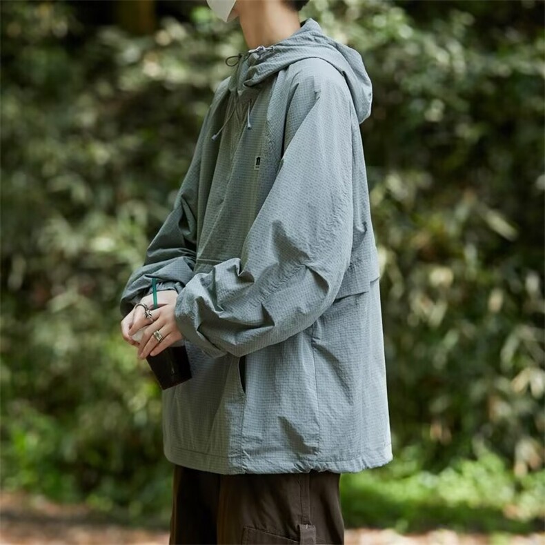 山系机能防紫外线冲锋衣男夏轻薄款户外速干防晒皮肤衣服夹克外套,男装夹克,星座1013
