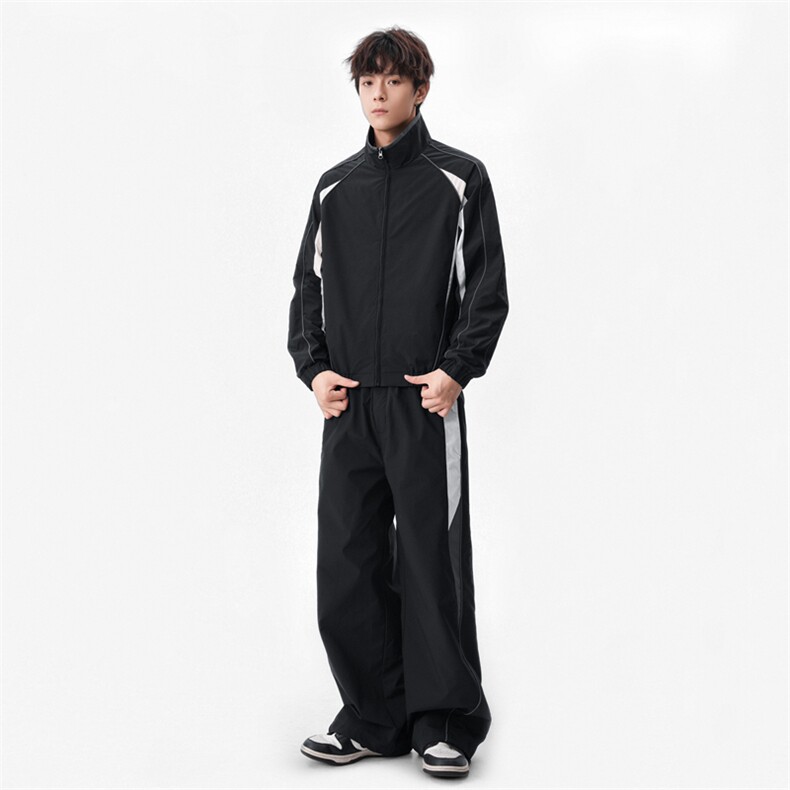 秋款新款户外防水冲锋衣套装男女撞色夹克套装A406TZ572P108,男装夹克,星座309（原A406）