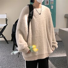 慵懒风潮流羊毛衫上衣男士秋冬日系复古套头针织衫毛衣M537-P58，男装针织衫/毛衣，星座512-2