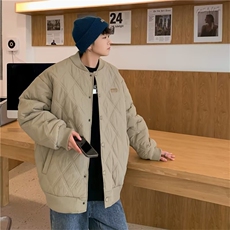 新款潮棒球领棉服青春流行文艺慵懒百搭棉衣男女1008-LM80100-p72，男装棉衣，星座1008