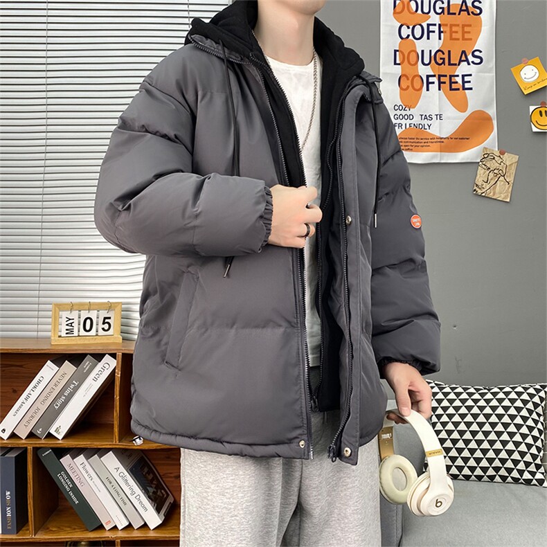 2024冬季新款棉衣男女情侣假两件宽松连帽加厚棉服潮WT08无标-P60,男装棉衣,星座1402-1