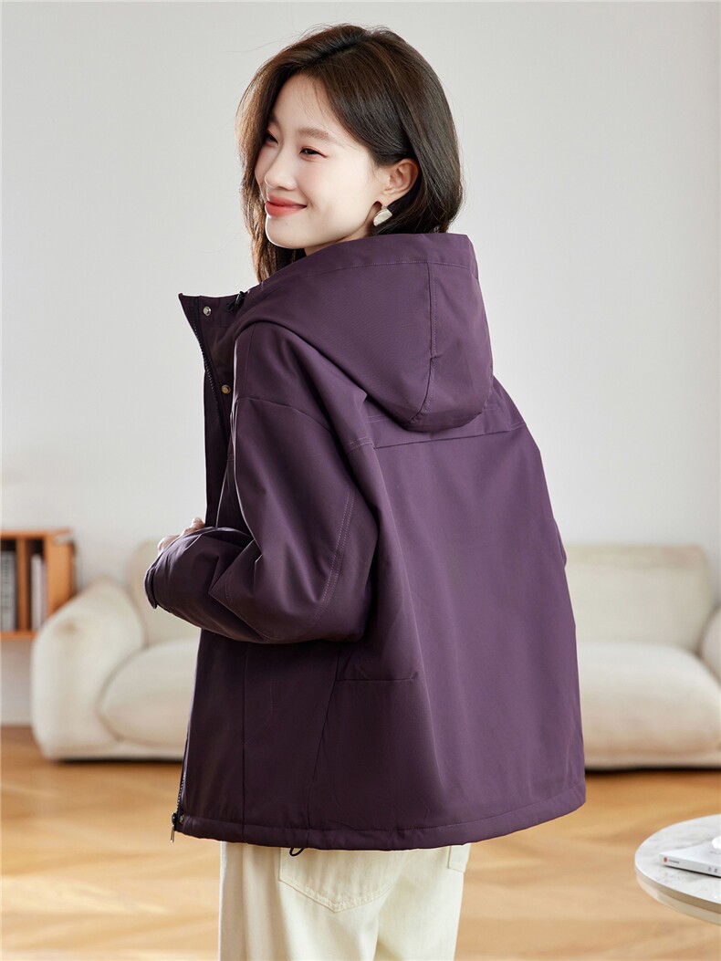 时尚连帽加绒加厚棉服外套女2025秋冬新款宽松显瘦短款派克服棉衣,女装棉衣/棉服,沐七七