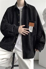 秋冬韩版灯芯绒外套长袖韩版衬衫宽松衬衣中性学生夹克H215/P50，男装衬衫，钱塘713