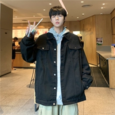 春秋季高质量美式男百搭牛仔夹克大码宽松休闲牛仔外套JK778-P60，男装工装外套，星座1103-3