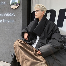中长款棉服男款冬季重型防寒设计感过膝保暖外套大码棉衣小众袄子，男装棉衣，星座226-1