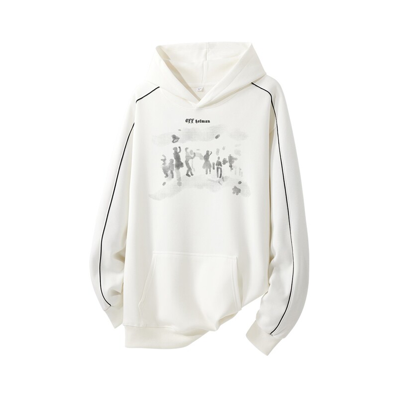 得物供货、复合重磅420克现货连帽卫衣宽松HD019-1-WYT25275-P45,男装卫衣,电商019-1
