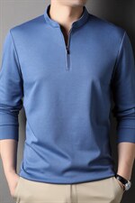 G99612男式秋季服装新款长袖T恤青年立领卫衣四季打底体恤P56，男装卫衣，电商B360