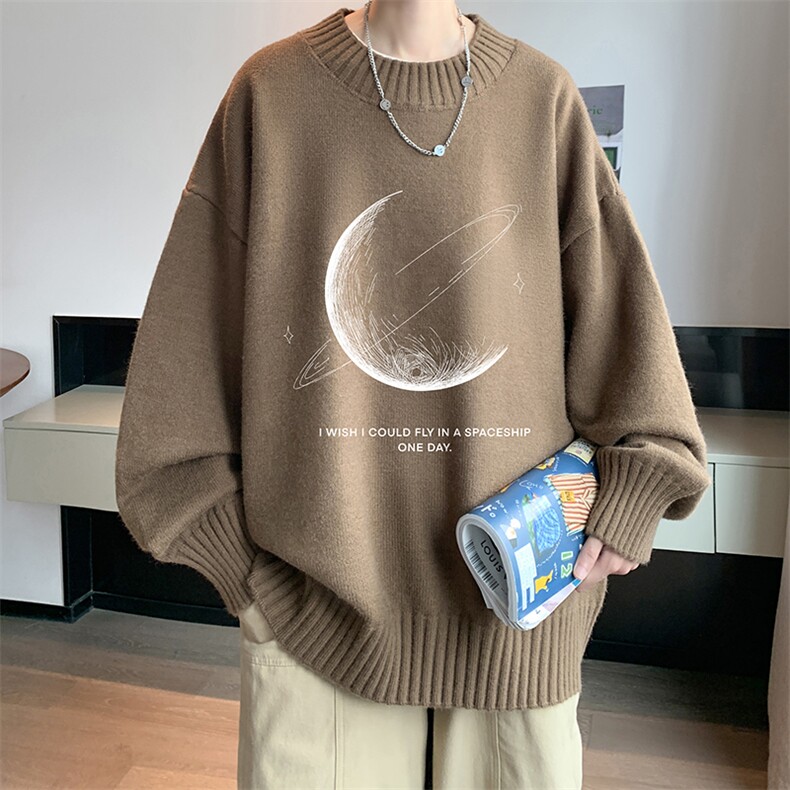 半高领毛衣男士大码针织衫男毛线衣男M18246-P45加绒款-P65,男装针织衫/毛衣,电商A040