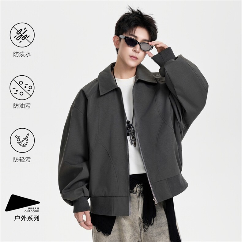 得物二开简约经典高级休闲百搭潮夹克外套男2025秋季JK1236-P98,男装夹克,星座1103-3