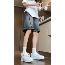 抖音品质夏季新款美式高街宽松水洗牛仔裤B315-K24056-p45控68，男装牛仔裤，电商B315