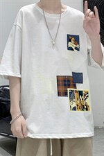 大皂港风夏季短袖t恤男潮流短袖A210—A8306-P28，男装T恤，星座210-3