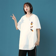 中性风！纯棉夏季短袖T恤男女宽松半袖男体恤男T277-P20，男装T恤，电商B371