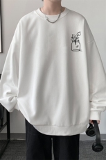 5XL华夫格卫衣男大码胖子圆领长袖t恤HW76430-P30，男装T恤，电商A040