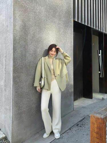 秋装新款 轻薄羊绒大衣图片