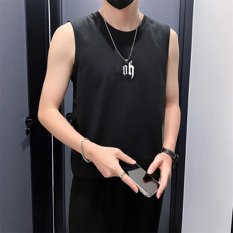 BX151P2539宽松无袖T恤背心夏装新款打底衫M-3XL,男装背心/马甲,电商B340