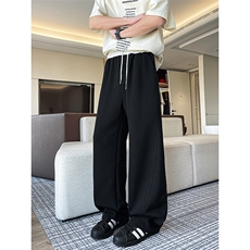 8XL-M春季撞色运动卫裤特大码美式高街直筒阔腿休闲裤KZ1945/P55，男装休闲裤，电商B238