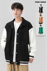 美式秋季潮牌外套2023新款休闲衣服翻领情侣夹克A436-88611-P85，男装夹克，电商A436
