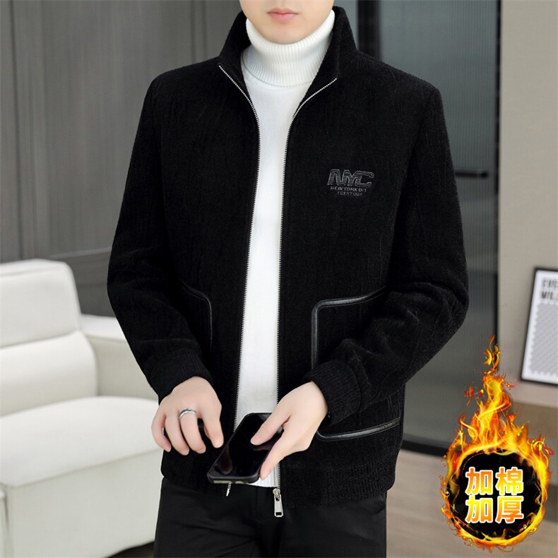 冬季新款高品质男士立领商务休闲百搭毛呢大衣短款外套7923P145，男装毛呢大衣，电商B226