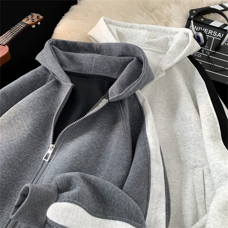 重磅拼色男女连帽卫衣特P60M-3XL,男装卫衣,电商B325