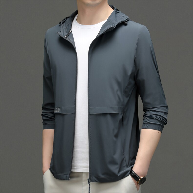 CSFA022181钱塘2020-3夏季新款男士时尚潮流连帽长袖防晒服P85,男装防晒衣,钱塘207-3