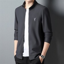 S3091钱塘2020-2秋季新款时尚休闲简约立领中青年男士卫衣P97，男装卫衣，钱塘207-2