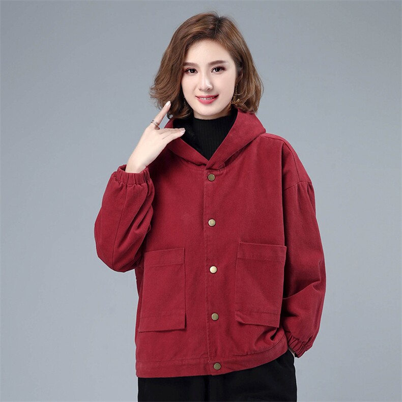 2021秋冬新款时尚宽松加绒毛呢外套女,女装毛呢外套,叶笙衣