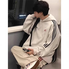 秋冬新款港风情侣连帽卫衣外套男生美式复古潮牌痞帅高街上衣服，女装短外套，星座506A