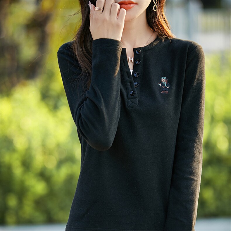 秋冬新款打底衫女德绒保暖内衣双面磨毛发热显瘦内搭上衣时尚百搭,女装T恤,佳绒高端店