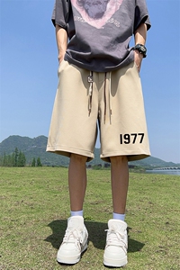 菠萝格得物直播抖音品质男中裤五分休闲短裤K061P30控48图片