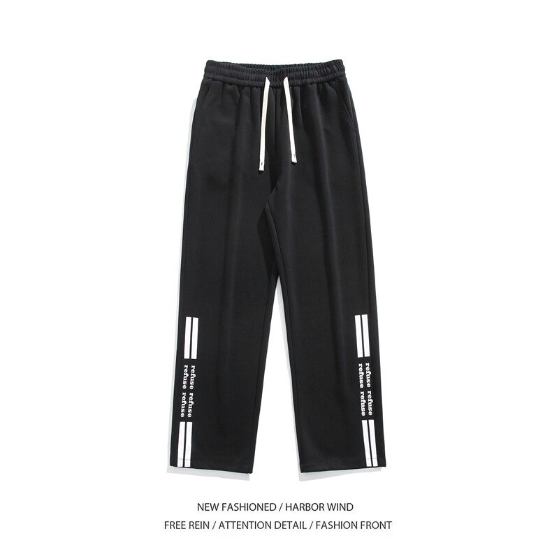 抖音品质潮流宽松拉链褶皱设计宽松冲锋裤B315-K24002-p55控78,男装休闲裤,电商B315