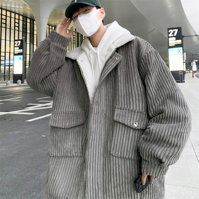 男款冬季羊羔毛加厚加绒冬装棉衣羊羔绒外套M9818P120控158,男装棉衣,电商A157