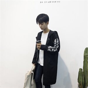 204-W3038B1-P85风衣男外套男韩版新款冬季春秋季夹克 男士风衣1图片