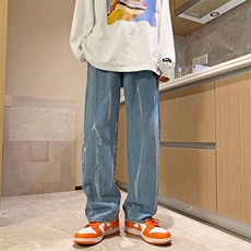 新款春季水洗牛仔裤直筒修身N7081P37，男装牛仔裤，星座1116-2