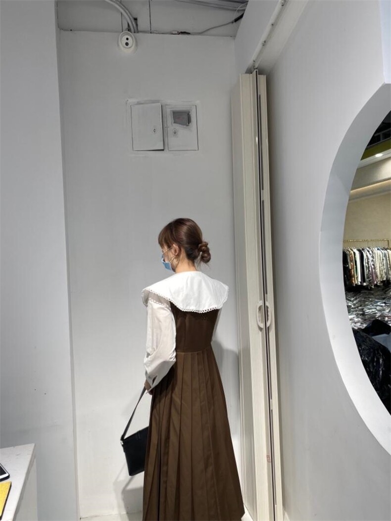 韩系两件套连衣裙，女装连衣裙，驿谷