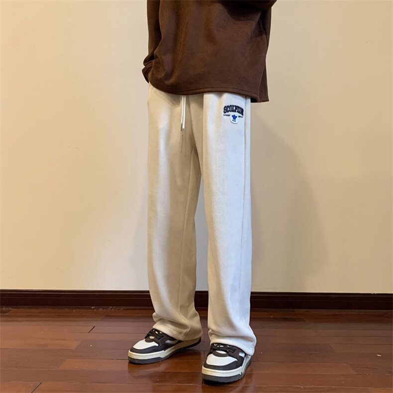 秋冬欧棉绒重磅刺绣休闲裤长裤地板景M~5XLXZ604-KG48-P55控68,男装休闲裤,星座604
