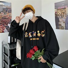 22秋新款港风宽松休闲oversize情侣套头卫衣B266-Y609-P55，男装卫衣，星座B257-1