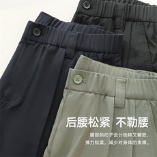 BGW-Y6583夏季男士薄款商务休闲弹力纯色休闲裤免烫透气修身长裤，男装休闲裤，电商B360