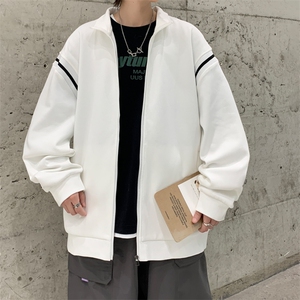 【新品】8853-P56 2026年春季新款开衫翻领卫衣男休闲宽松百搭图片